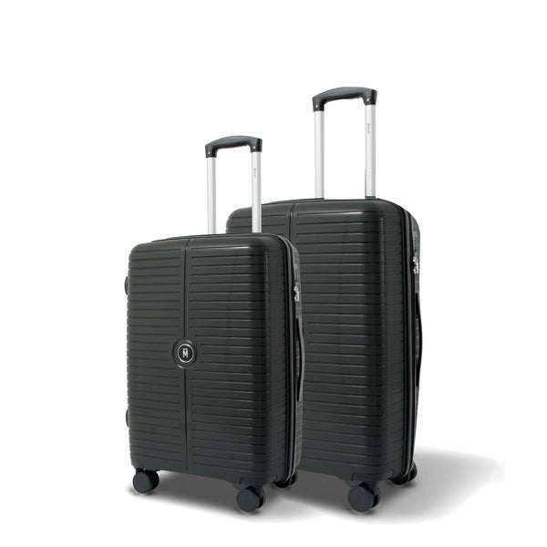 The Miami Luggage Set of 2 - Black