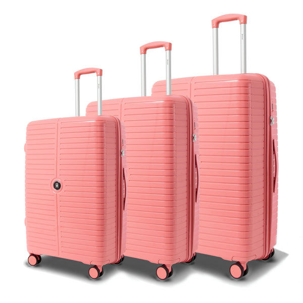 The Miami Luggage Set of 3 - Pink