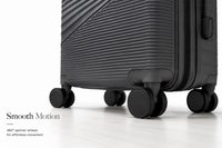 MYKASE trolley bag detail — Ivory Black