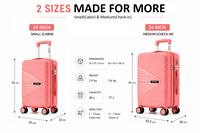 MYKASE trolley bag detail — Salmon Pink
