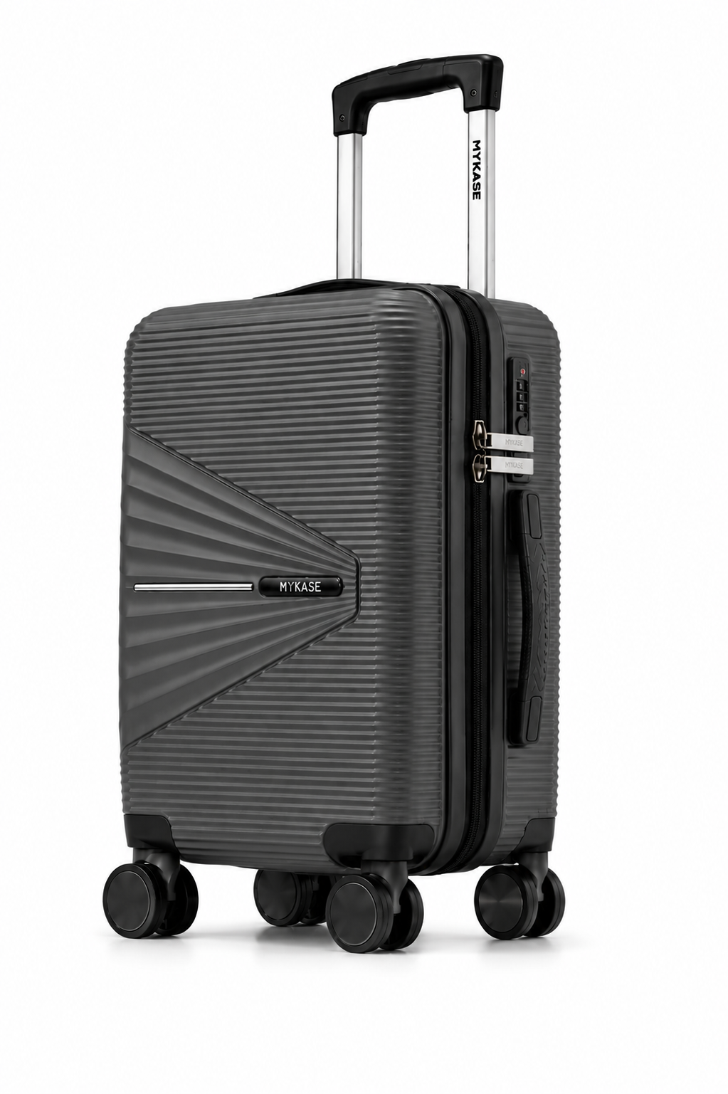 MYKASE Oxford Series 8 Wheel 65 cm Check in Trolley Bag, 100% Virgin Polypropylene, 360o Spinner Strong & Durable Wheels, Anti-Theft Zippers, 3-Year Warranty, Cabin Size