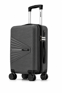 MYKASE Oxford Series trolley bag in Ivory Black