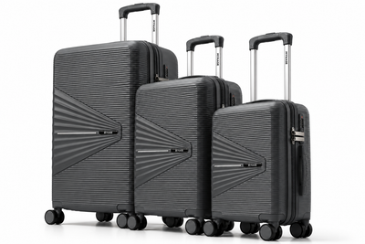 The Oxford Luggage Set of 3 - Ivory Black