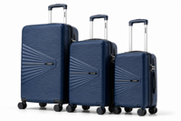 MYKASE Oxford Series Set of 3 trolley luggage in Cosmic Blue
