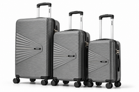 MYKASE Oxford Series Set of 3 trolley luggage in Charcoal Grey