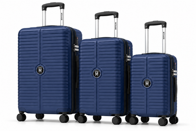 The Miami Luggage Set of 3 - Cosmic Blue