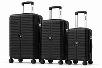 MYKASE Miami Series 3-piece trolley bag set in Ivory Black