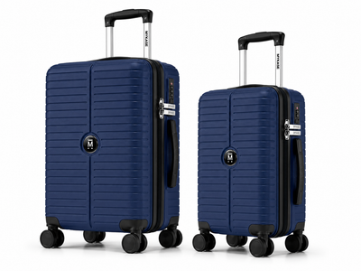The Miami Luggage Set of 2 - Cosmic Blue