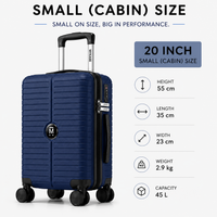 MYKASE trolley bag detail — Cosmic Blue
