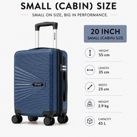 MYKASE trolley bag detail — Cosmic Blue