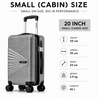 MYKASE trolley bag detail — Charcoal Grey