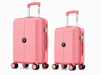 The Miami Luggage Set of 2 - Salmon Pink