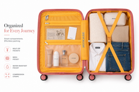 MYKASE trolley bag detail — Salmon Pink
