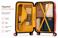 MYKASE trolley bag detail — Salmon Pink