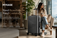 MYKASE trolley bag detail — Charcoal Grey