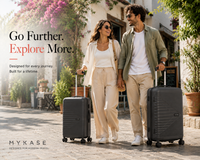 MYKASE trolley bag detail — Ivory Black