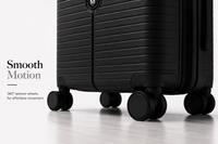 MYKASE trolley bag detail — Ivory Black
