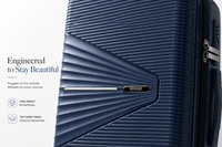 MYKASE trolley bag detail — Cosmic Blue