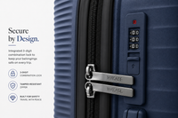 MYKASE trolley bag detail — Cosmic Blue