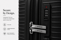 MYKASE trolley bag detail — Ivory Black