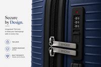MYKASE trolley bag detail — Cosmic Blue