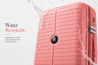 MYKASE trolley bag detail — Salmon Pink