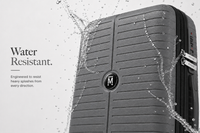 MYKASE trolley bag detail — Charcoal Grey