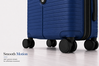 MYKASE trolley bag detail — Cosmic Blue