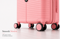 MYKASE trolley bag detail — Salmon Pink