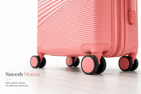 MYKASE trolley bag detail — Salmon Pink